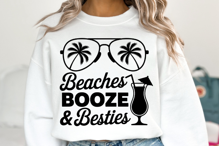 Beaches Booze & Besties svg | Summer Svg | Shirt Svg