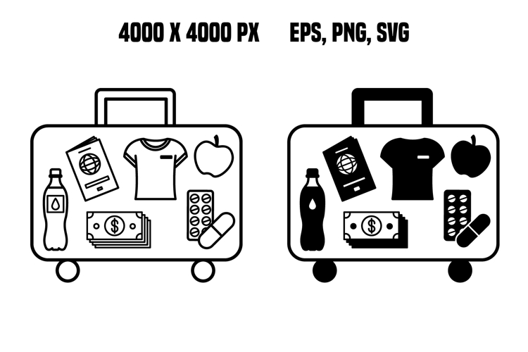 Emergency Supplies Icons