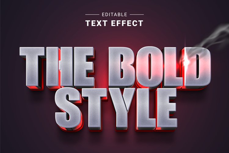 Editable Text Effect for Illustrator. Vector Graphic styles example image 1