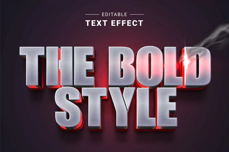 Editable Text Effect for Illustrator. Vector Graphic styles