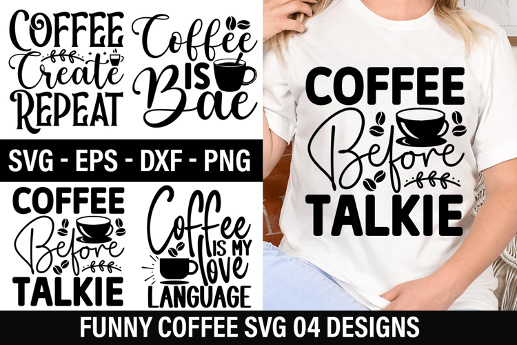 Funny Coffee SVG Design - Coffee is my love language