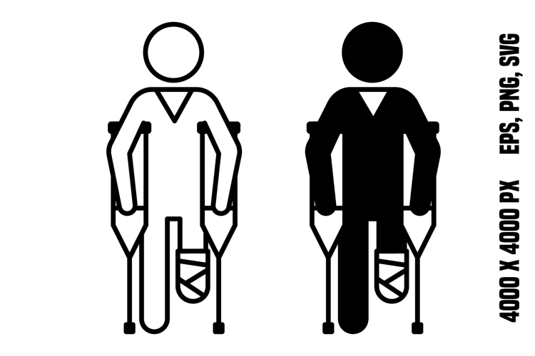 Crutches Clipart Image 4