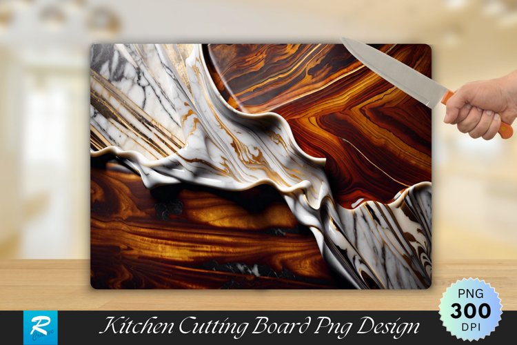 Marble Texture Cutting Board Sublimation Design