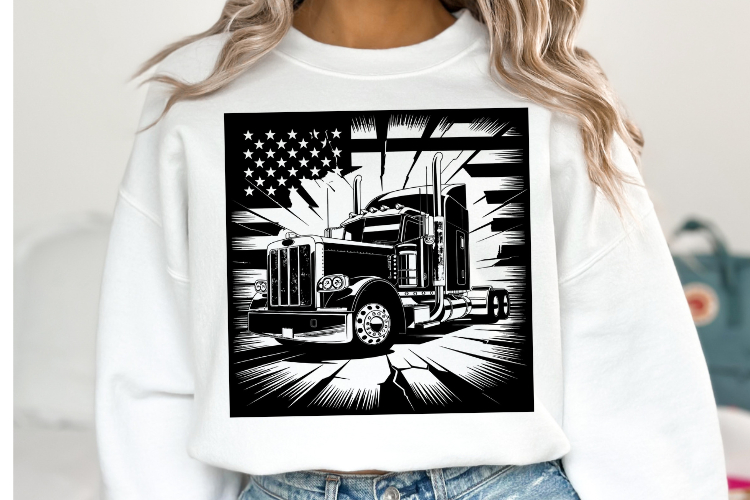 Truck Silhouette Image 21