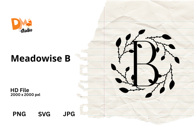 Floral Monogram Letter Svg Image 10