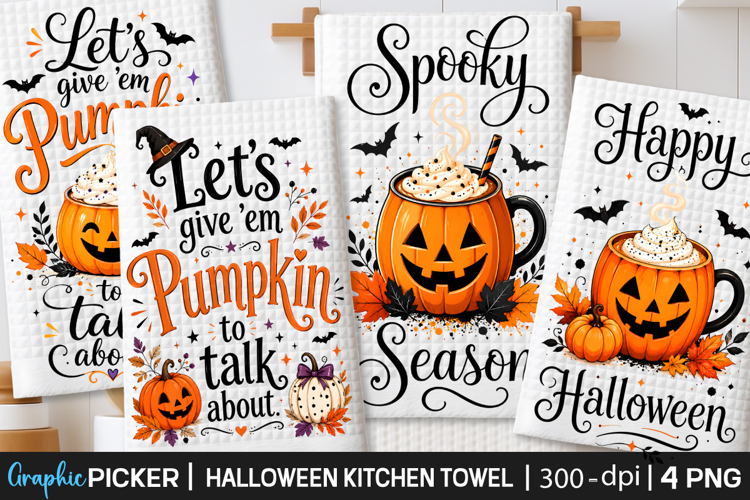 Halloween Kitchen Towel PNG, Funny Halloween PNG, Spooky PNG