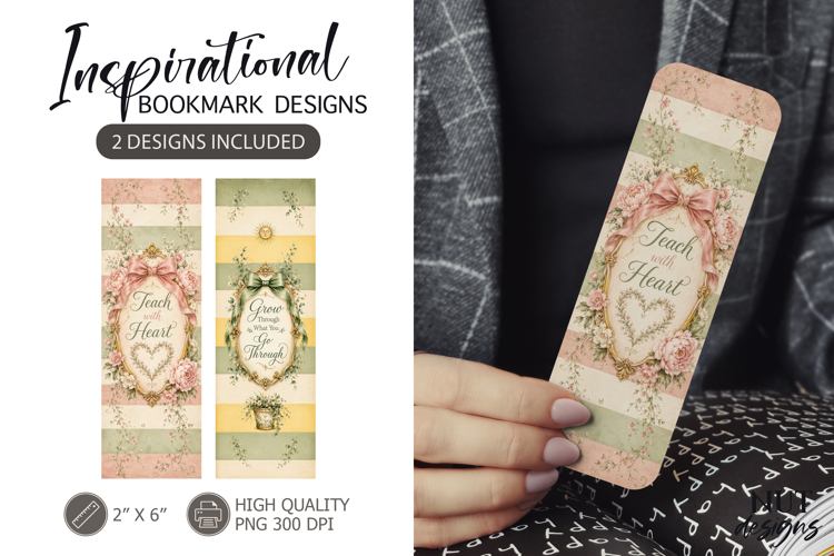 Teach with Heart Bookmark Vintage appreciation bookmark