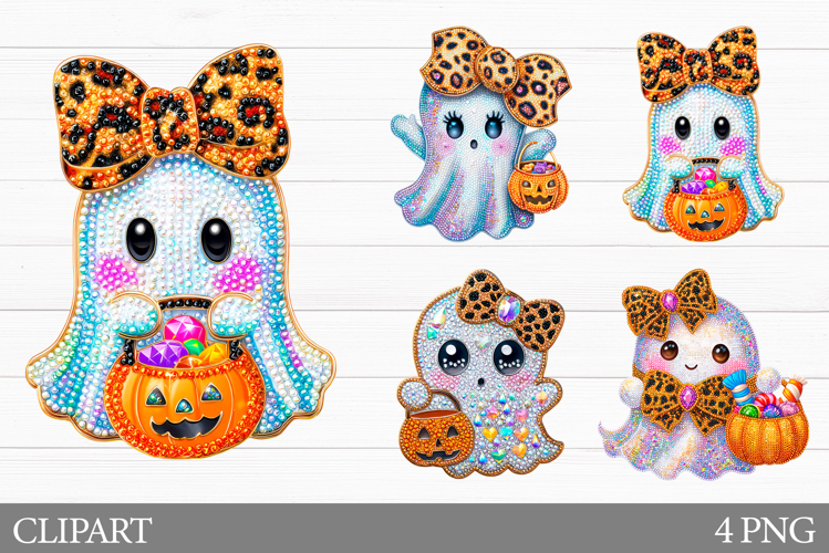 Cute Ghost Clipart. Halloween Clipart