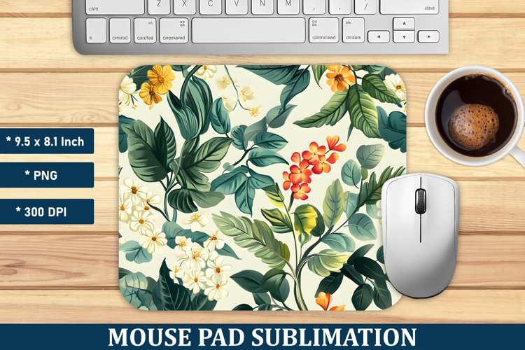 Botanical Garden Mouse Pad | Mouse Pad Sublimation
