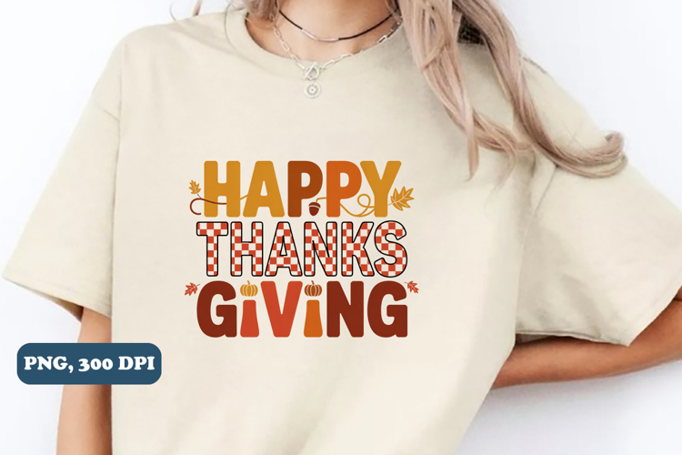 Happy thanksgiving PNG Design sublimation