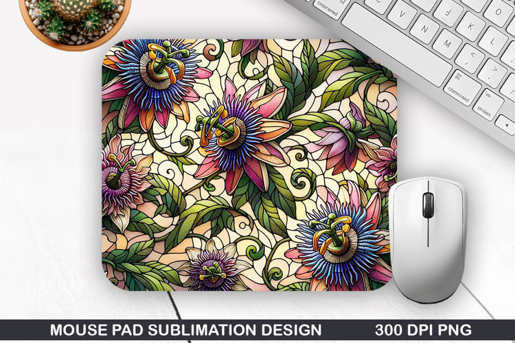 Mouse Pad Sublimation, Summer Flower Mouse Pad PNG Design