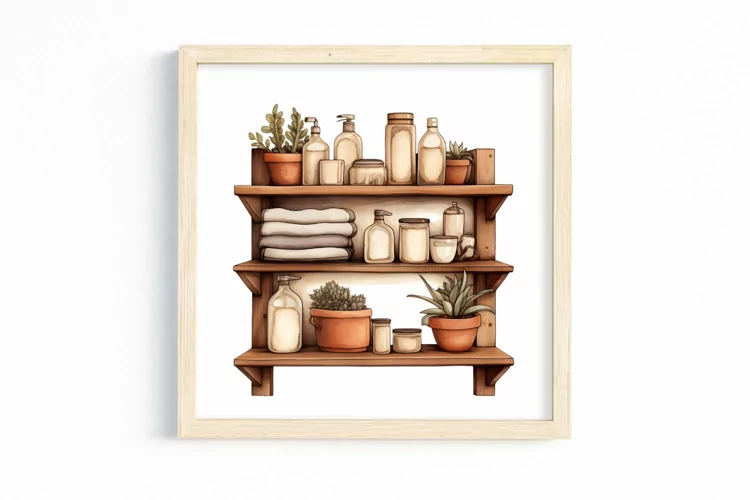 Cottagecore Furniture Watercolor Sublimation Clipart