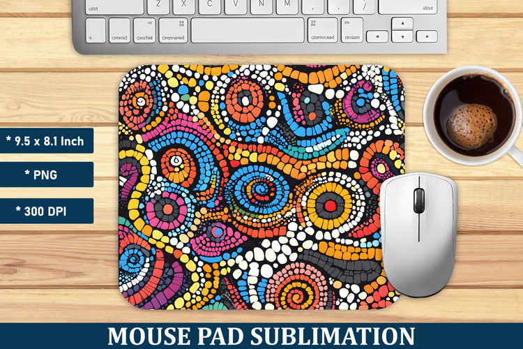 Aboriginal Pattern Mouse Pad | Mouse Pad Sublimation