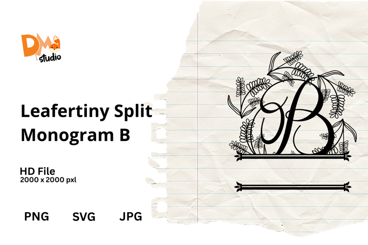 Floral Monogram Letter Svg Image 9