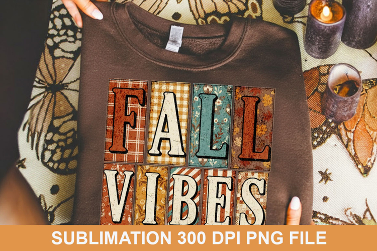 Fall Vibes Sublimation - Halloween PNG Design