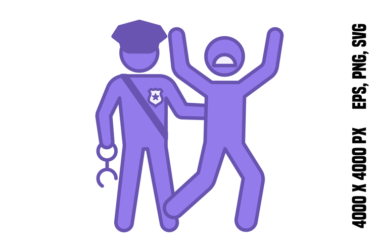 Colored Arrest Icon