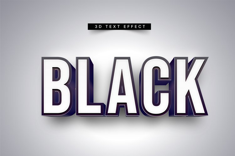 Editable Text Effect for Illustrator. Vector Graphic styles example image 1