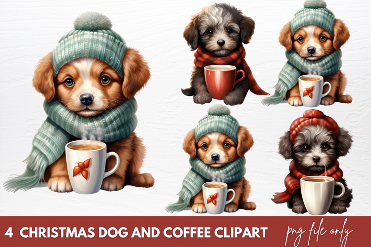 Christmas Dog Clipart Image 6