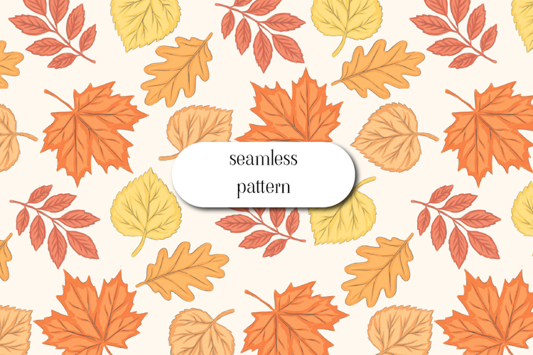 Autumn Leaves Seamless Pattern for Cozy Fall Designs