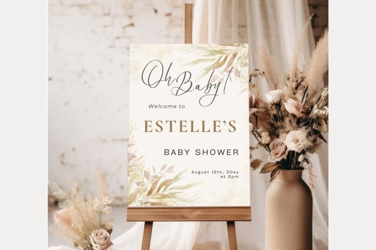 Baby Shower Welcome Template 55