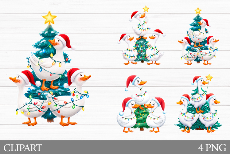 Christmas Goose Clipart. Christmas Clipart