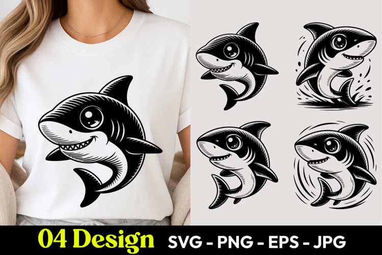 Cute Shark SVGs Image 2