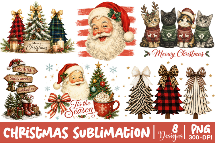 Trending Christmas PNG, Christmas Sublimation Design, Santa