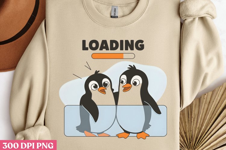 Loading...! PNG, Funny Animals Sublimation PNG