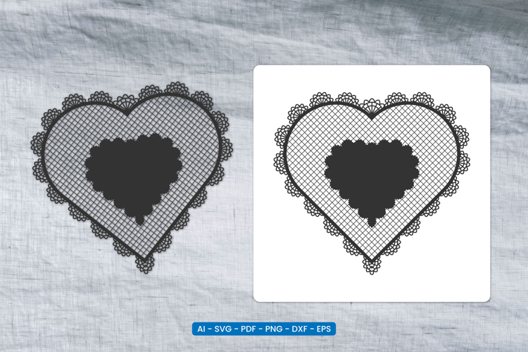 Valentine Lace Heart SVG