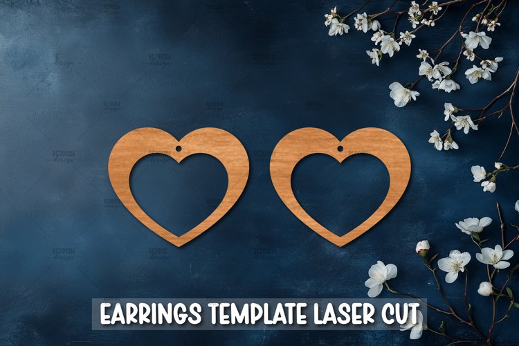 Heart Earrings Svg Image 24