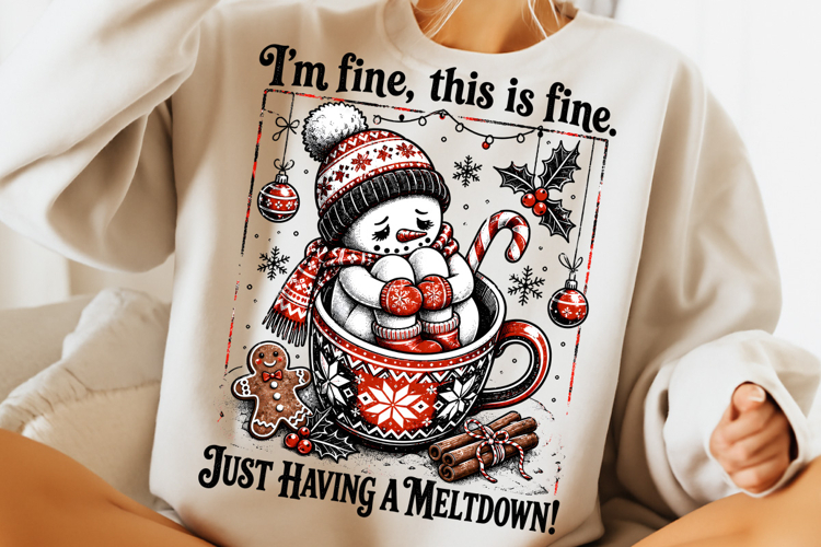 Funny Snowman Christmas PNG, Funny Quote Cute Snowman PNG