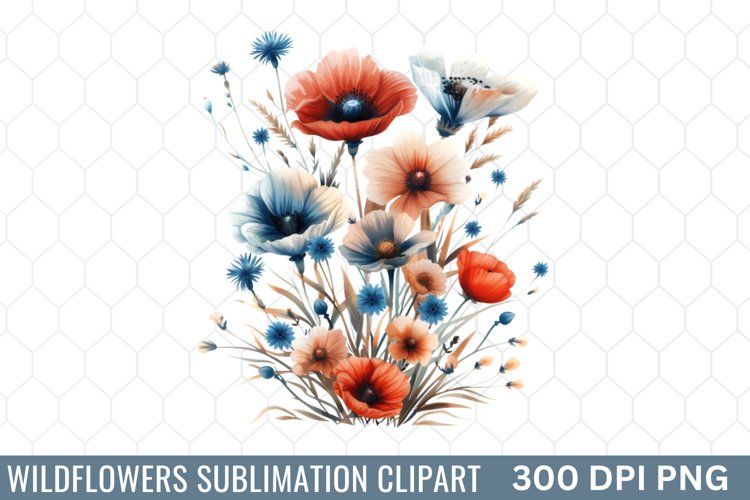 Wildflowers Sublimation Clipart
