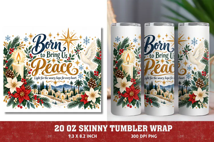 Jesus Is the Heart of Christmas Tumbler, Christian Christmas