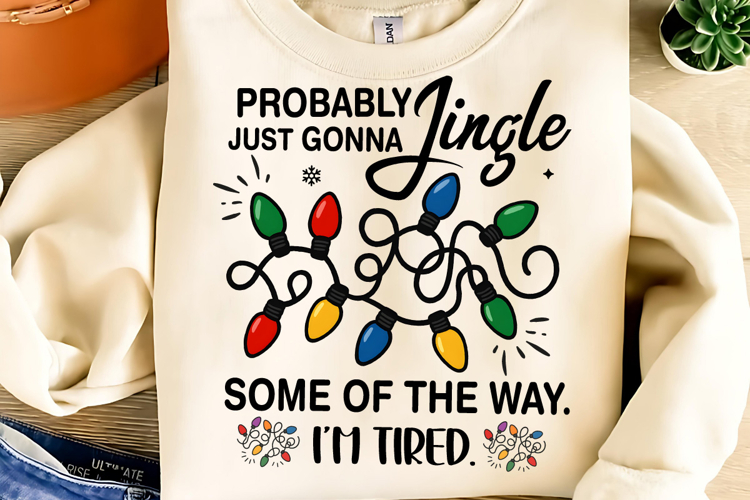 Probably Just Gonna Jingle Christmas PNG, Funny Christmas