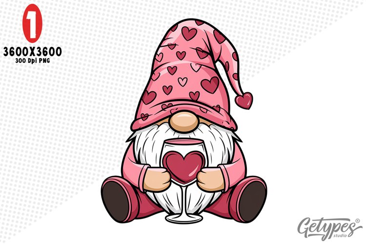 Valentine Gnome Clipart Image 21