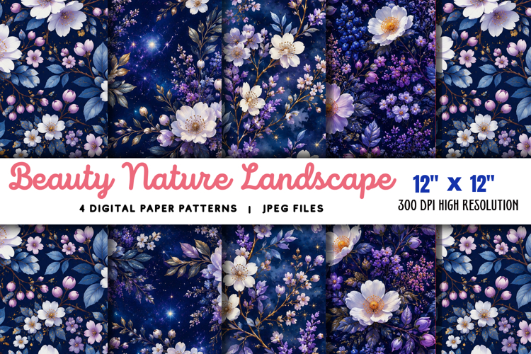 Beauty Nature Landscape Blossoming Trees JPG