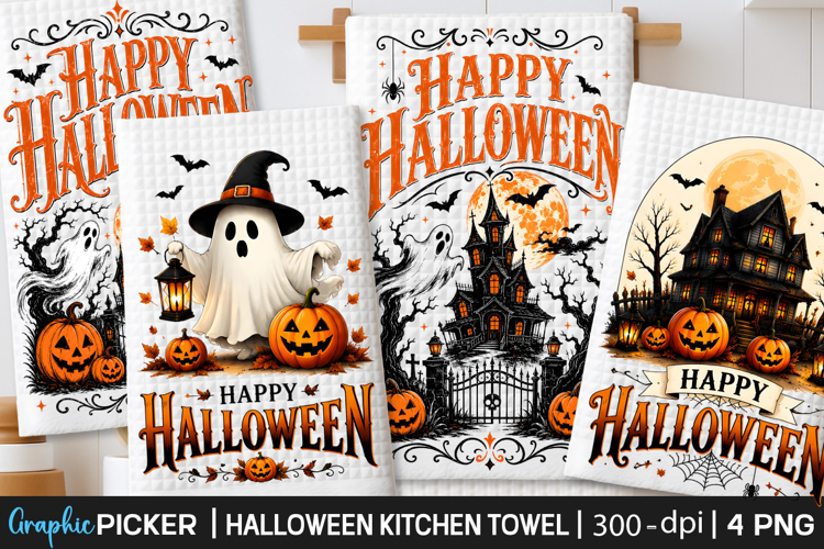 Halloween Kitchen Towel PNG, Funny Halloween PNG, Spooky PNG