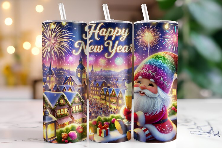 Christmas Happy New Year 2025 Tumbler Wrap | Sublimation