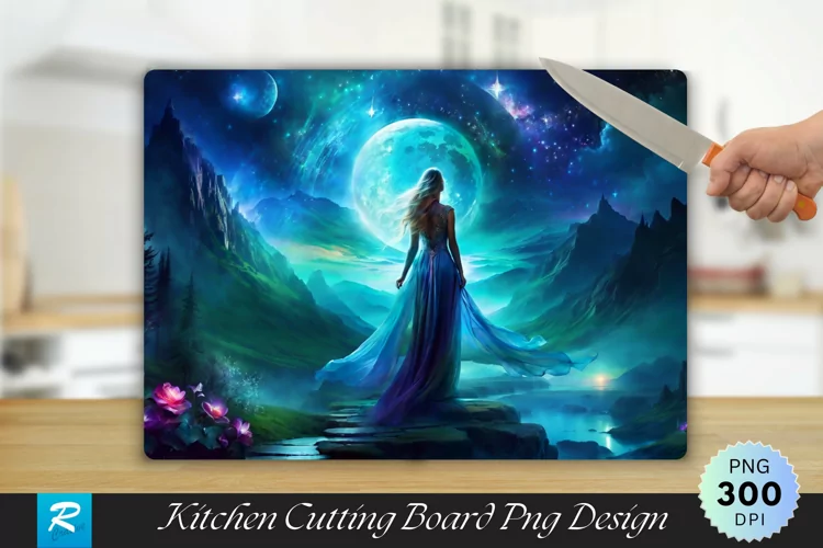 Horror Cutting Board Sublimation Design