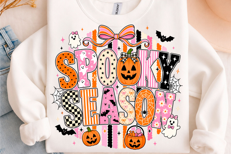 Preppy Spooky Season Halloween PNG