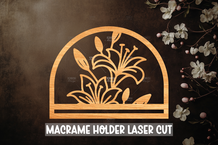 Macrame Holder Laser cut, Home decor Laser Cut