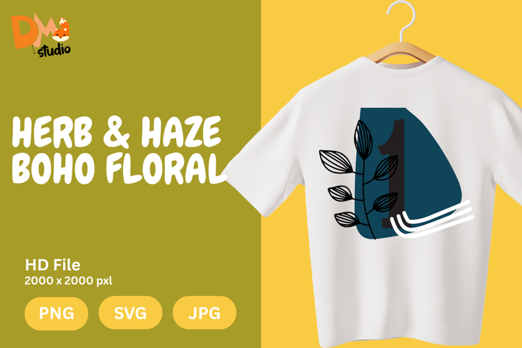 Boho Floral Svg Image 17