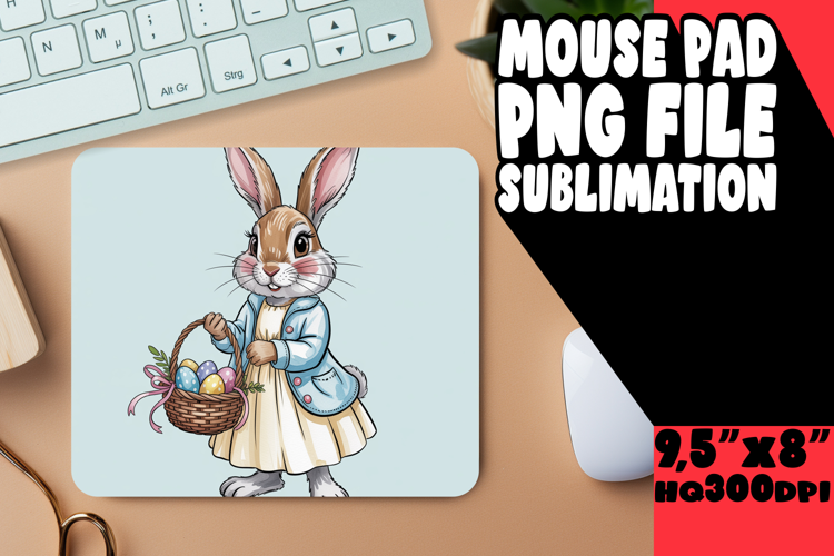LUMINOUS MOUSE PAD CREATIVE DESIGN, Easter Bunny