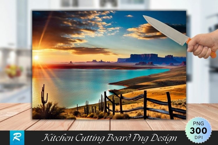 Scenery Cutting Board Sublimation Design
