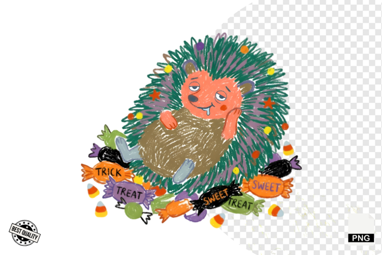 Halloween Hedgehog Clipart