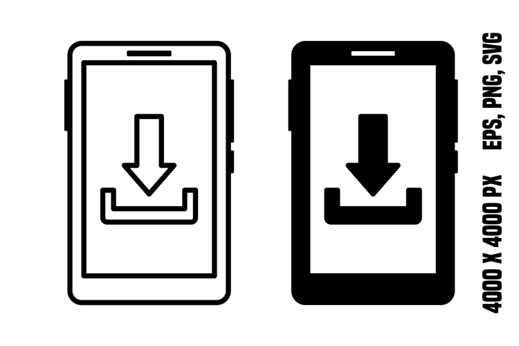 Mobile Download Icons