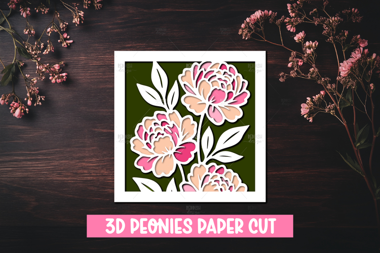 Peony Botanical Illustration Image 14