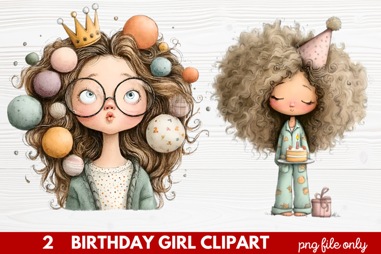 Cute Girl Clipart Image 8
