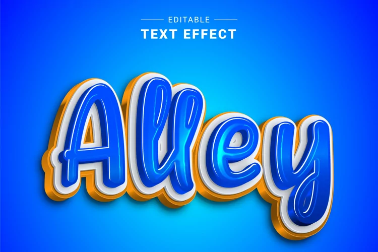 Editable Text Effect for Illustrator. Vector Graphic styles