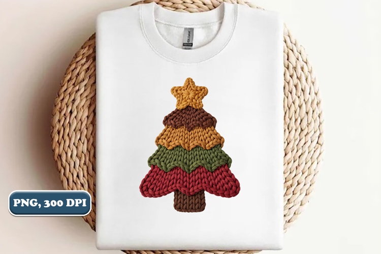 Crochet Yarn Christmas Tree PNG, Christmas tree PNG